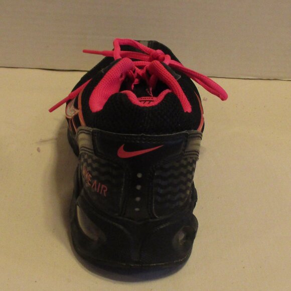 Nike Air Woman Size 9.5 Black Pink Lace Up Running Shoes - Picture 6 of 12